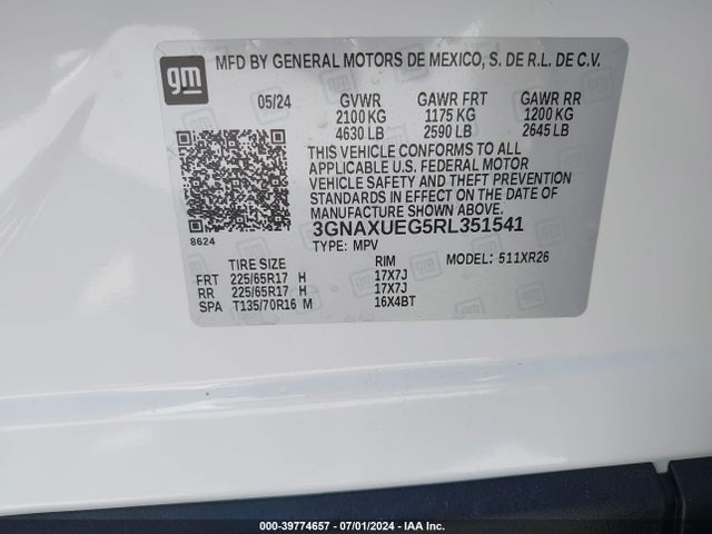 Chevrolet Equinox Awd Lt 2024 3GNAXUEG5RL351541 Image 9