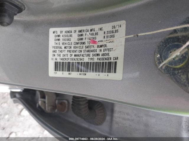 1HGCR2F35EA262843 Honda ACCORD LX