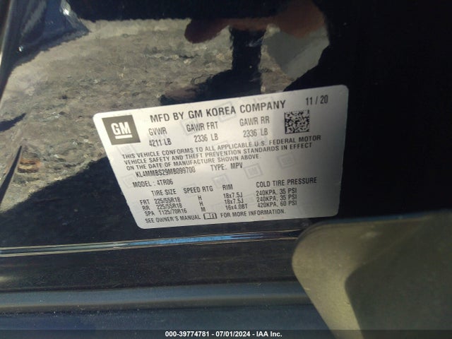 KL4MMBS29MB099700 Buick Encore Gx Fwd Preferred
