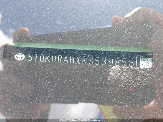 Toyota Highlander Xle 2024 5TDKDRAHXRS539855 Image 9