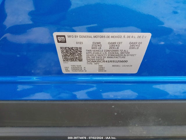 Chevrolet Blazer Fwd 2lt 2024 3GNKBCR41RS125600 Image 9