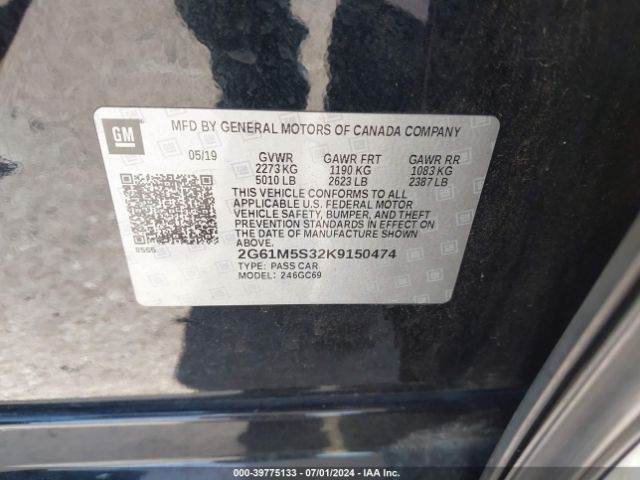 2G61M5S32K9150474 Cadillac XTS LUXURY