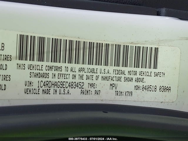 Dodge Durango Sxt 2014 1C4RDHAG9EC483452 Image 9