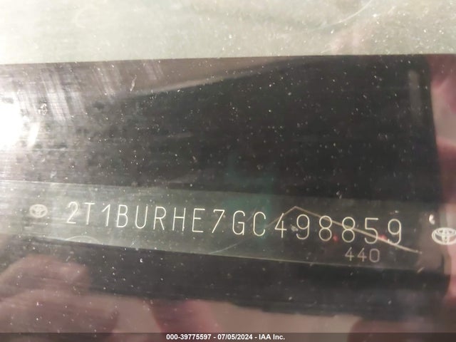 Toyota Corolla S Plus 2016 2T1BURHE7GC498859 Image 9