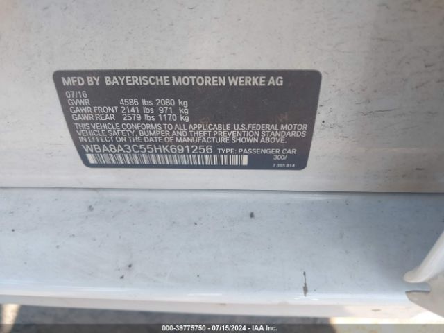 WBA8A3C55HK691256 BMW 320i Xdrive