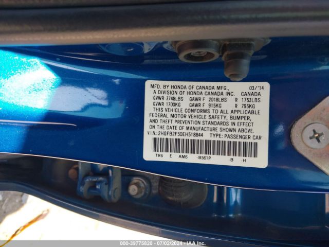 2HGFB2F50EH518844 Honda Civic Lx
