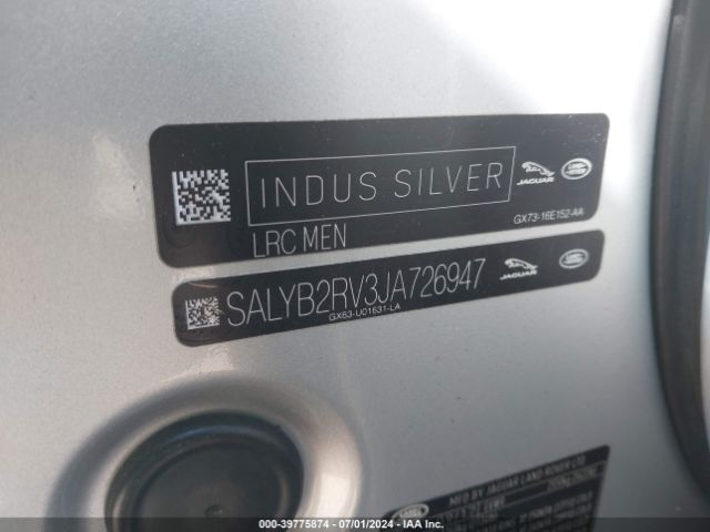 SALYB2RV3JA726947 Land Rover Range Rover Velar P380 S
