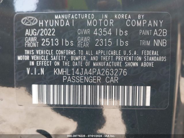 2023 HYUNDAI SONATA KMHL14JA4PA263276 Photo 8