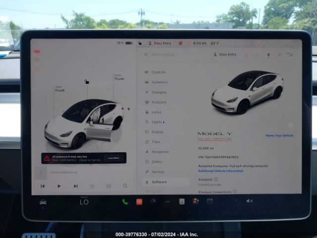 7SAYGDEF0PF807653 Tesla Model Y