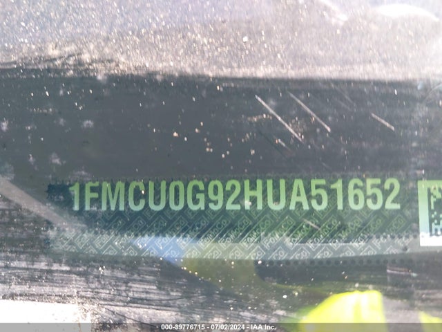 Ford ESCAPE SE 2017 1FMCU0G92HUA51652 Image 9