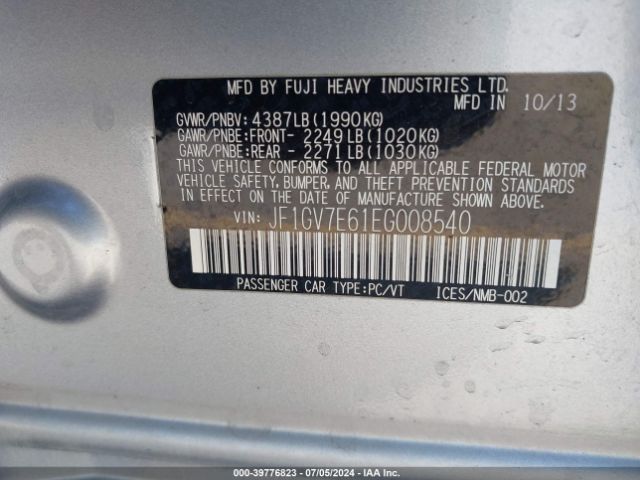 JF1GV7E61EG008540 Subaru Impreza Wrx