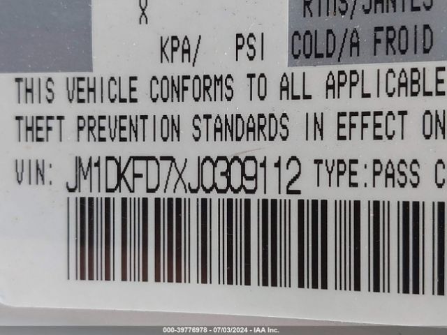 JM1DKFD7XJ0309112 Mazda Cx-3 Grand Touring