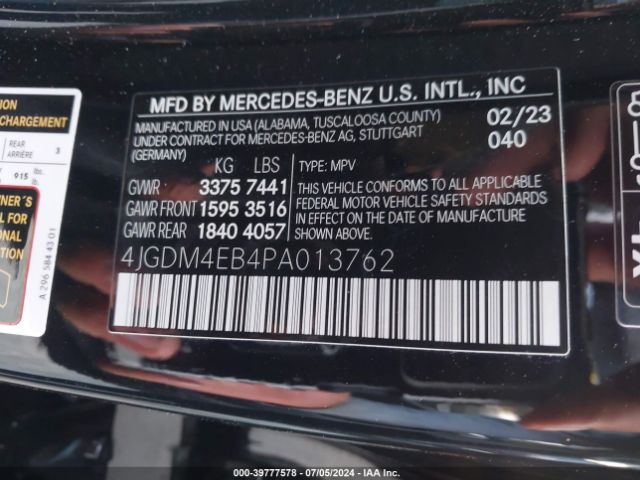 2023 MERCEDES-BENZ EQS 580 SUV 4JGDM4EB4PA013762 Photo 8