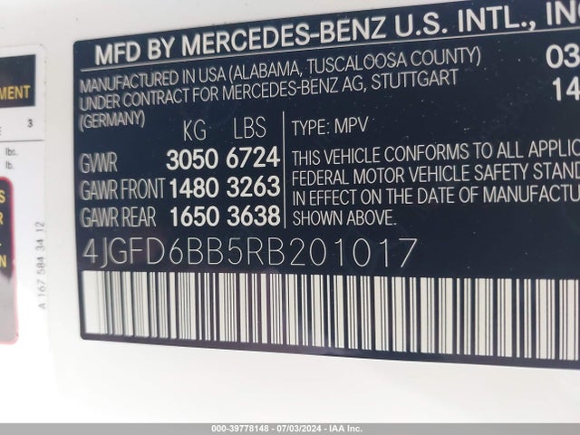 4JGFD6BB5RB201017 Mercedes-Benz Amg Gle 53 Coupe 4matic+