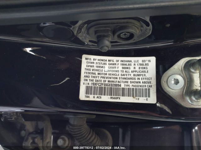 19XFC2F55GE028894 Honda Civic Lx