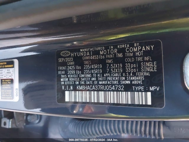 Hyundai Kona N Line 2024 KM8HACA37RU054732 Image 9