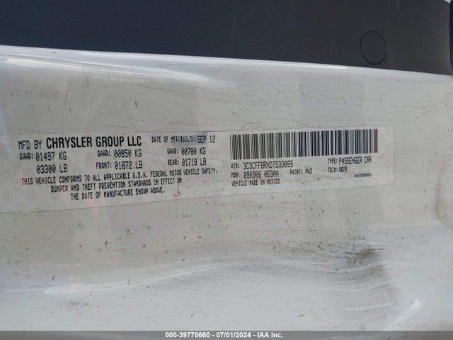 2013 FIAT 500 3C3CFFBRXDT533089 Photo 8