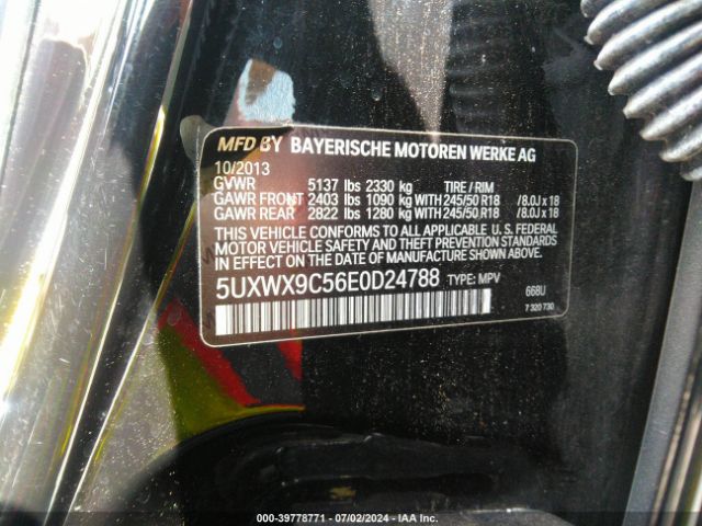 5UXWX9C56E0D24788 BMW X3 Xdrive28i