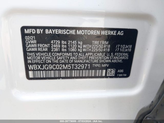 WBXJG9C02M5T32971 BMW X1 Xdrive28i