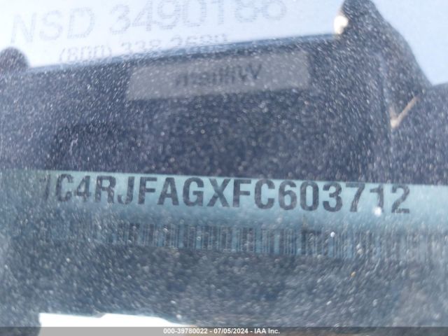 1C4RJFAGXFC603712 Jeep Grand Cherokee Laredo