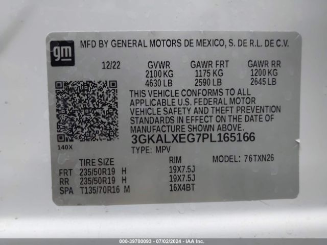 3GKALXEG7PL165166 GMC Terrain Awd Denali