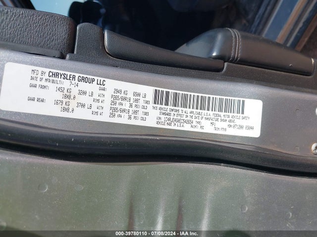 1C4RJEAG0EC542654 Jeep Grand Cherokee Laredo