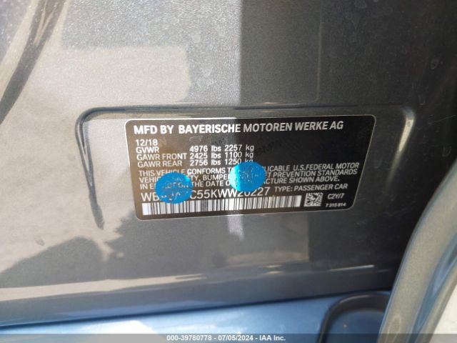 WBAJA7C55KWW20227 BMW 530i Xdrive