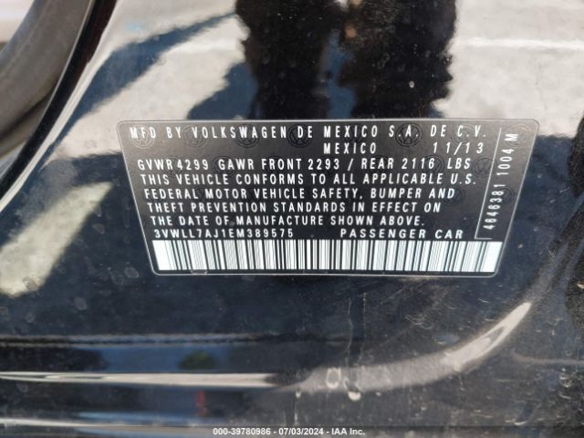 3VWLL7AJ1EM389575 Volkswagen Jetta 2.0l Tdi