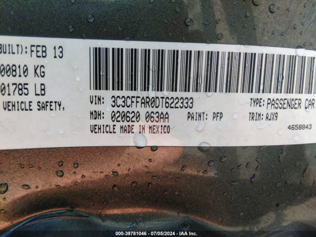 2013 FIAT 500 3C3CFFAR0DT622333 Photo 8