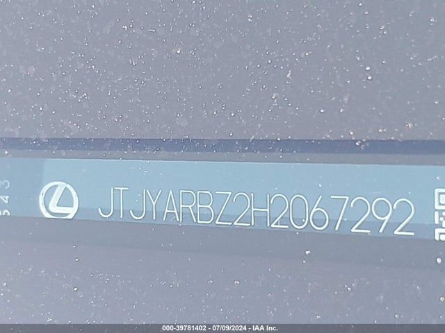 JTJYARBZ2H2067292 Lexus Nx 200t F Sport