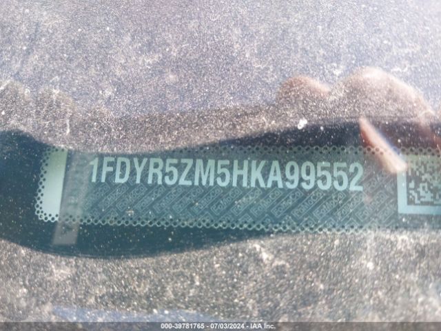 1FDYR5ZM5HKA99552 Ford Transit-250 Cab