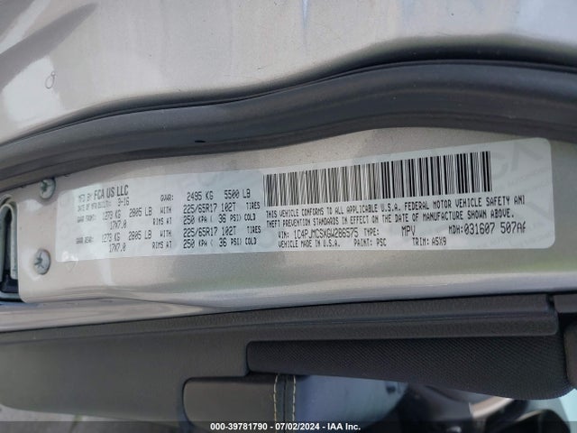 1C4PJMCSXGW286575 Jeep Cherokee Latitude