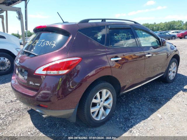 JN8AZ1MW2EW529649 Nissan MURANO SL