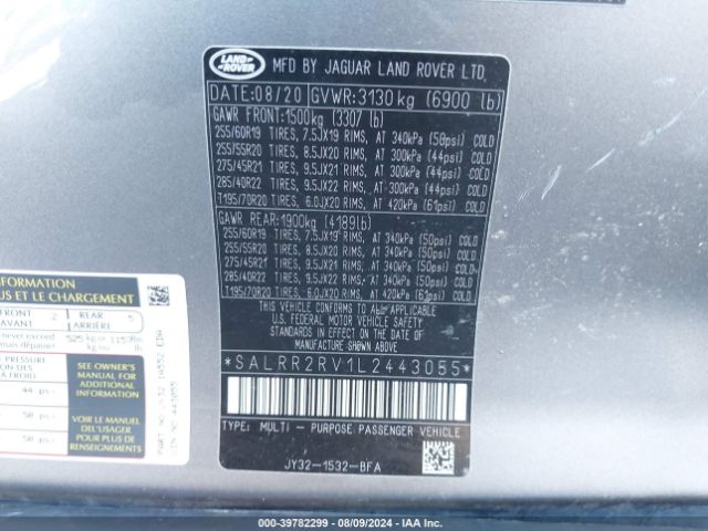 SALRR2RV1L2443055 Land Rover aj126
