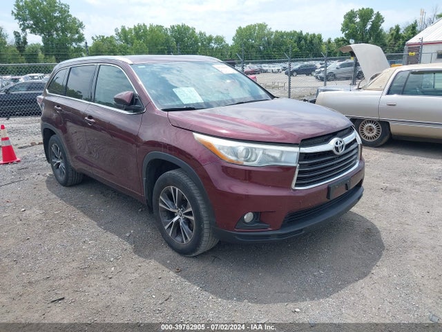Toyota Highlander Xle V6 2016 5TDJKRFH5GS308417 главное изображение