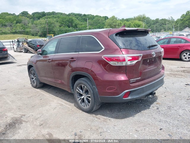 Toyota Highlander Xle V6 2016 5TDJKRFH5GS308417 Image 3