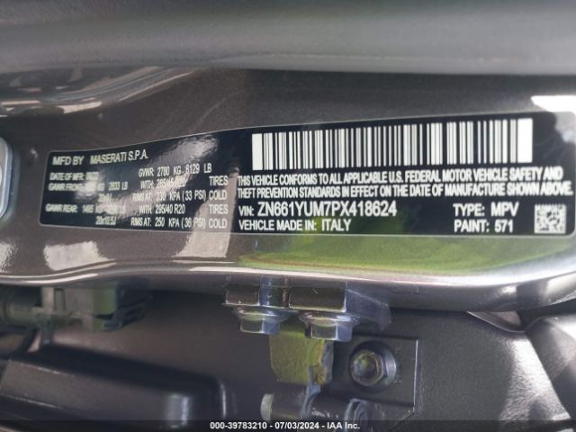 ZN661YUM7PX418624 Maserati Levante Modena