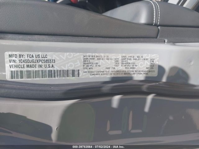 2023 DODGE DURANGO 1C4SDJGJXPC585373 Photo 8