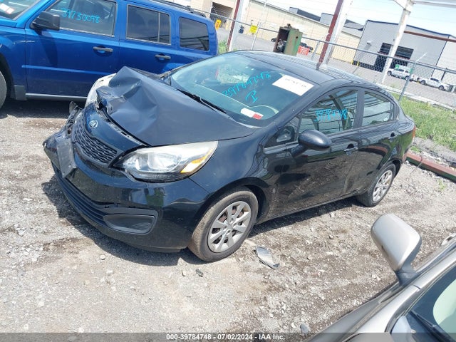 KIA RIO LX 2014 KNADM4A34E6386915 Image 2