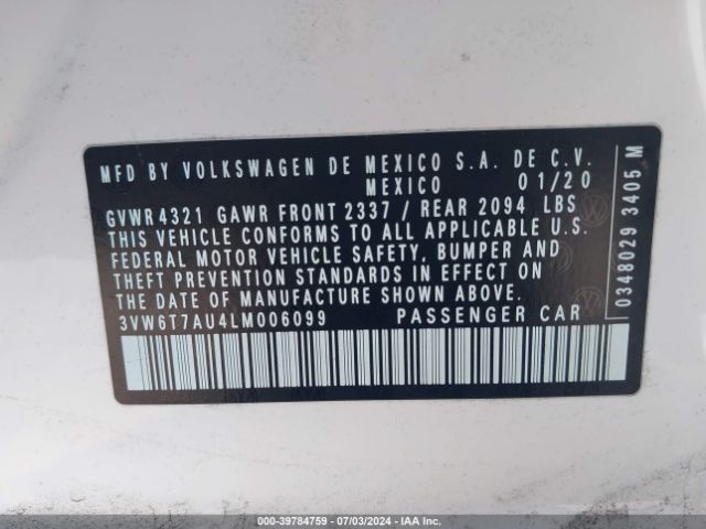 3VW6T7AU4LM006099 Volkswagen Golf Gti 2.0t Autobahn/2.0t S/2.0t Se