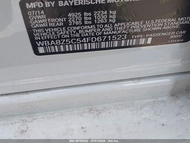 WBA8Z5C54FD671523 BMW 328i Gran Turismo Xdrive