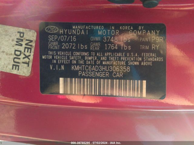 KMHTC6AD3HU306358 Hyundai Veloster