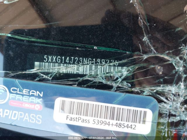 5XXG14J23NG139225 KIA K5 LXS