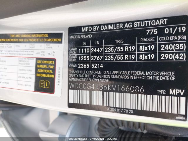 WDC0G4KB6KV166086 Mercedes-Benz Glc 300 4matic