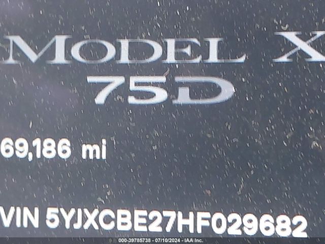 5YJXCBE27HF029682 Tesla Model X 100d/75d/90d