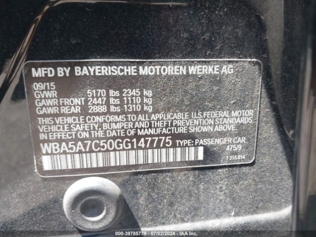 WBA5A7C50GG147775 BMW 528i Xdrive