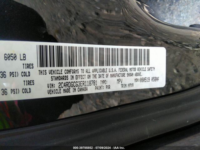 2C4RDGCG3ER118781 Dodge Grand Caravan Sxt