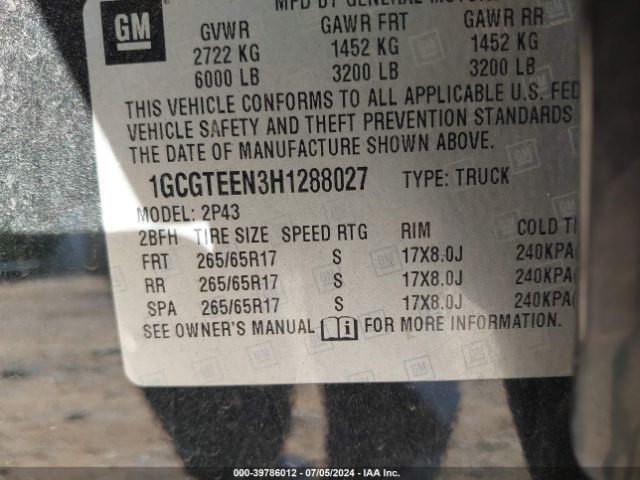 1GCGTEEN3H1288027 Chevrolet Colorado Zr2