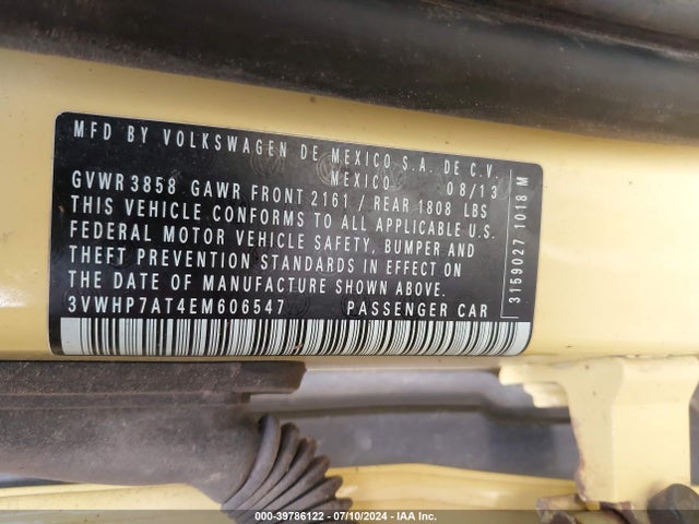 3VWHP7AT4EM606547 Volkswagen Beetle 2.5l