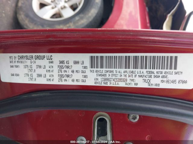 1C6RR6GT4ES395920 RAM 1500 Slt